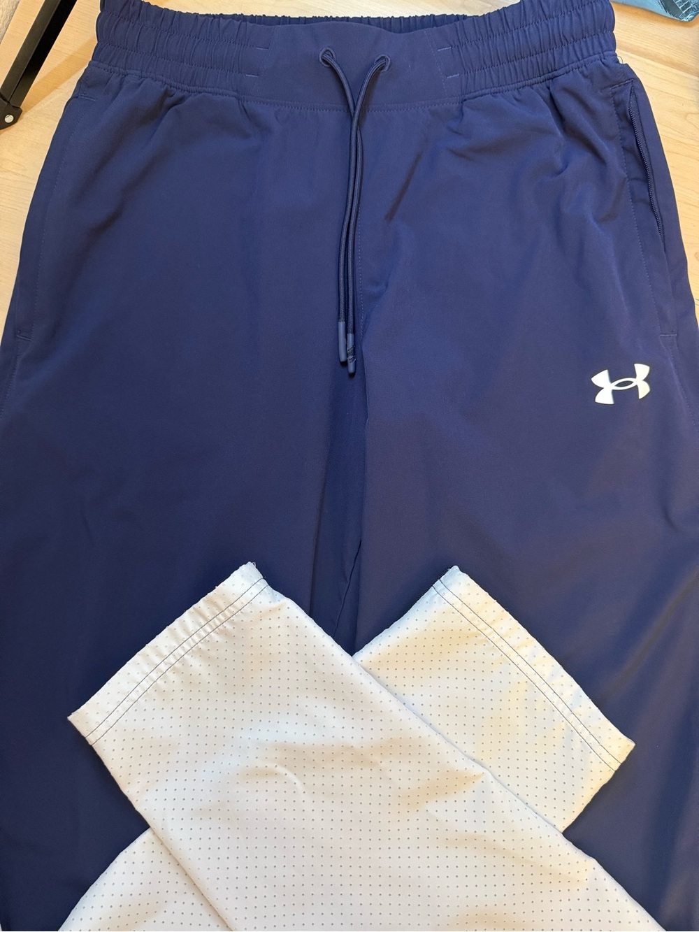 Under Armour Navy and White Athletic Joggers